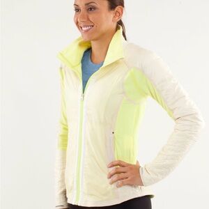 Lululemon Athletica Cream and Yellow Ski Jacket